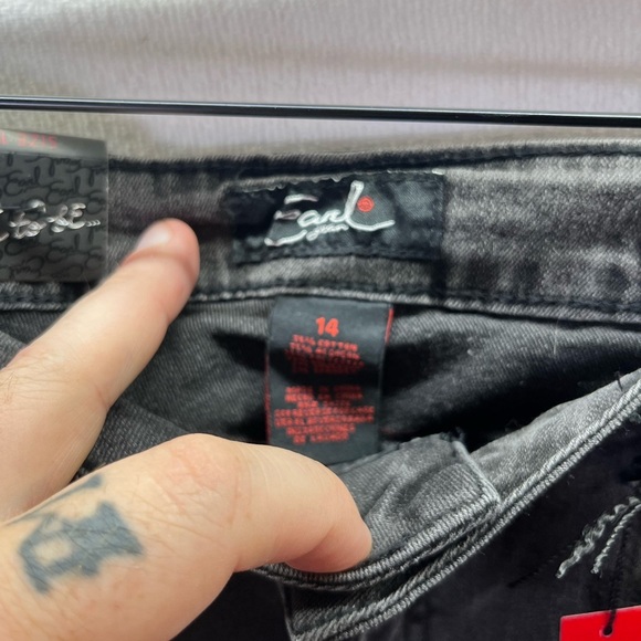 Earl Jeans Black Pearl Skinny Ankle Jeans Womens 14 Plus size stretch NWT 2241 - Picture 4 of 13